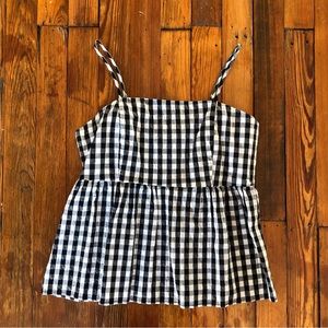 NWOT Wild Fable Checkered Spaghetti Strap Top Size S
